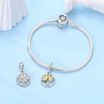 Sunflower Garden Wreath Dangle Charm