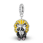 Sunflower Panda Dangle Charm