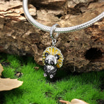 Sunflower Panda Dangle Charm