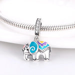Temperature Changing Color Elephant Dangle Charm