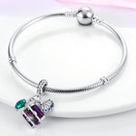 Underwater Treasure Turtle Seashell Triple Dangle Charm