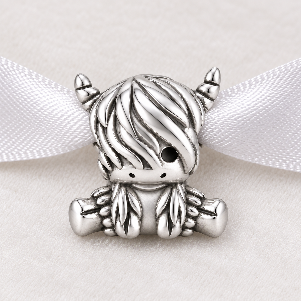 Baby Highland Cow Calf 925 Sterling Silver Charm – Pandora Compatible