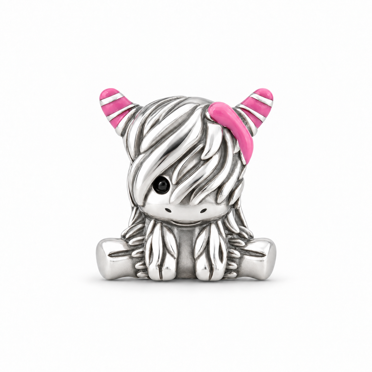 Highland Cow Girl 925 Sterling Silver Charm – Pandora Compatible