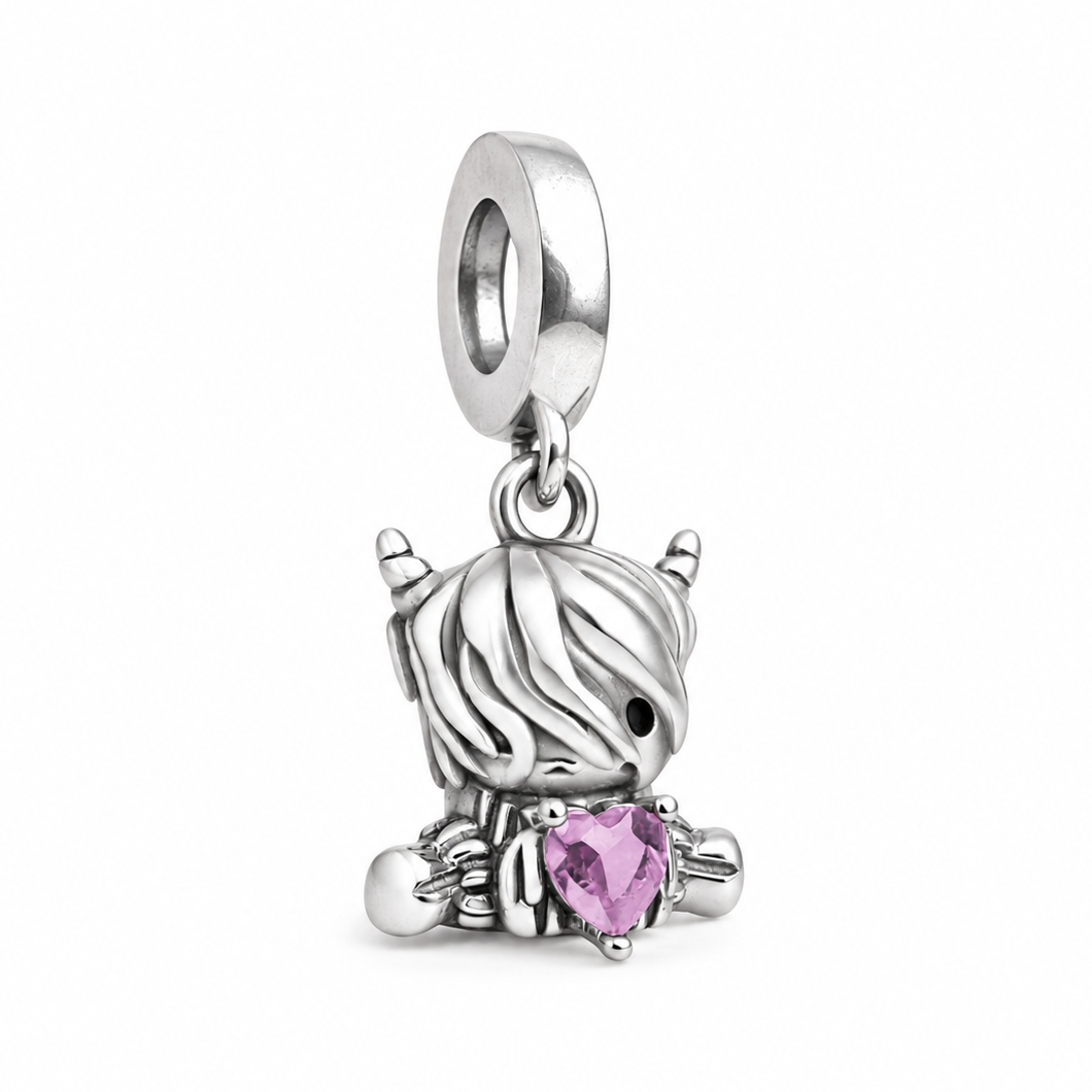 Baby Highland Cow Girl 925 Sterling Silver Charm – Pandora Compatible