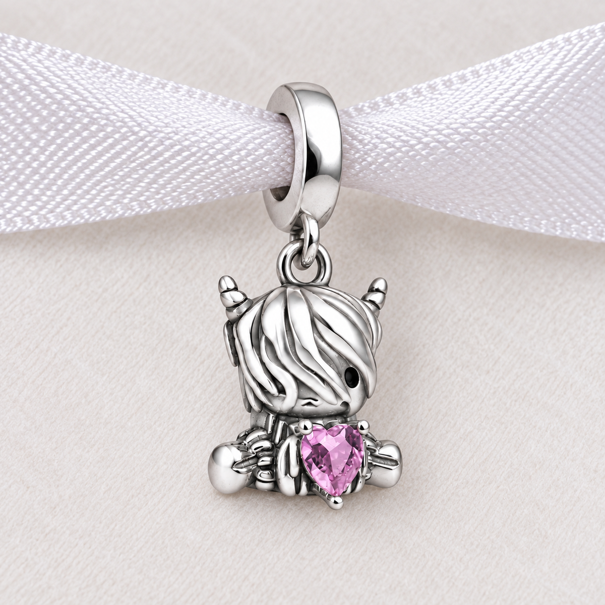 Baby Highland Cow Girl 925 Sterling Silver Charm – Pandora Compatible