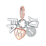 Family Letters Dangle Charm
