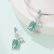 Ace of Wands Tarot & Flower Dangle Charm