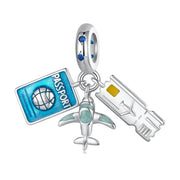 Air Travel Adventure Trio Dangle Charm