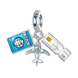 Air Travel Adventure Trio Dangle Charm