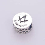 Architecture Symbol with Blue Crystal Charm