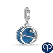 Blue Galaxy Astrology Signs Zodiac Constellation Charms