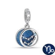 Blue Galaxy Astrology Signs Zodiac Constellation Charms