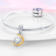 Astronaut on the Moon Charm