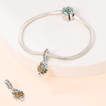 Autumn Fall Maple Leaf Dangle Charm