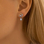 Autumn Glow Maple Leaf Drop Earring