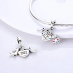 Shoes & Heart Trio Dangle Charm