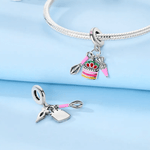 Baking Lover’s Cake, Whisk & Icing Triple Dangle Charm