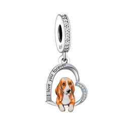 Basset Hound Dog Charm