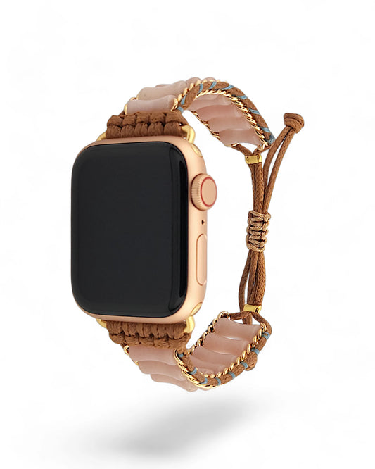 Beige Jade Inlay Apple Watch Band