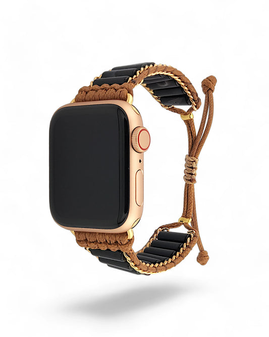 Black Onyx Inlay Apple Watch Band