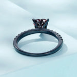Black Punk Heart Ring