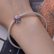 Blooming Flower & Butterfly Charm