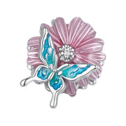 Blooming Flower & Butterfly Charm