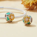 Blooming Sunflower Bead Charm
