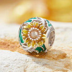 Blooming Sunflower Bead Charm