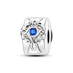 Blue Celtic Knot Symbol Clip Charm