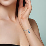 Blue Dragon & Globe Dangle Charm