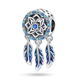 Blue Dreamcatcher Charm