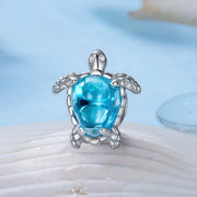 Blue Ocean Turtle Charm