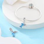 Blue Soccer Jersey Dangle Charm