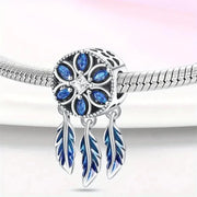 Blue Stone Dreamcatcher Charm