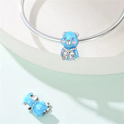 Blue Teddy Bear Charm