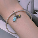 Bon Voyage Luggage and Postcard Dangle Charm