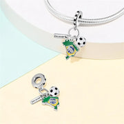 Brazil Football Charm
