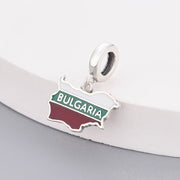 Bulgaria Map Dangle Charm