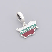 Bulgaria Map Dangle Charm