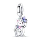 Butterfly Kitten Dangle Charm