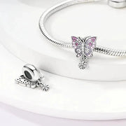 Butterfly wih Flower Charm