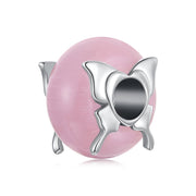Butterfly with Pink Murano Charm