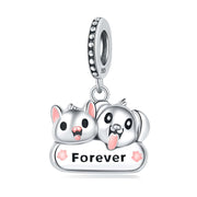 Cat & Dog Forever Duo Dangle Charm