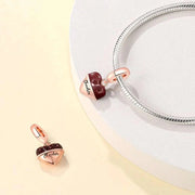 Chocolate Heart Dangle Charm