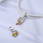 Clown on Swing Dangle Charm