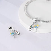 Cocktail Shaker & Martini Glass Dangle Charm
