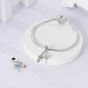 Cocktail Shaker & Martini Glass Dangle Charm