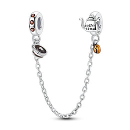 Coffee Time Safety Chain Charm