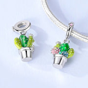 Colorful Cactus Dangle Charm